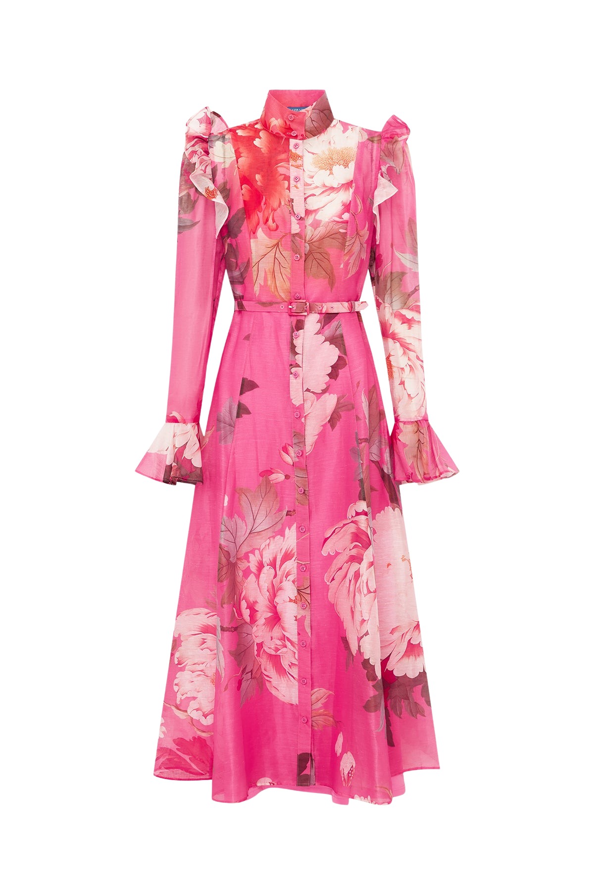Leo Lin Katrina Butterfly Sleeve Midi Dress  - Leo Lin Dress - Australian Luxury Fashion - Shop at Luxury Shoes 
