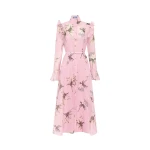 Leo Lin Katrina Butterfly Sleeve Midi Dress
