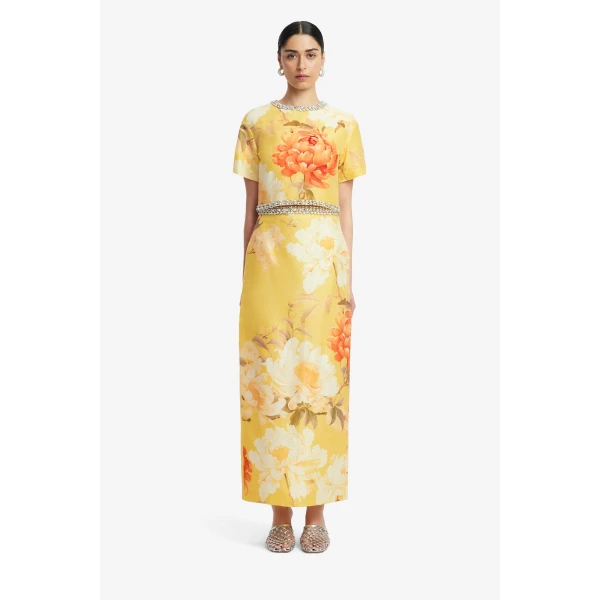 Leo Lin Indie Embellished Sleeve Top, view 2