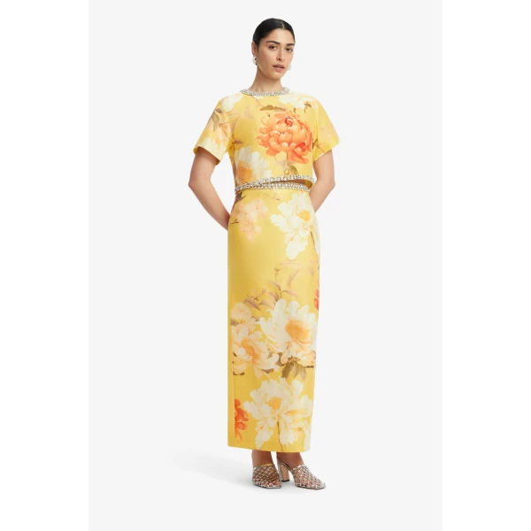 Leo Lin Indie Embellished Sleeve Top, view 3