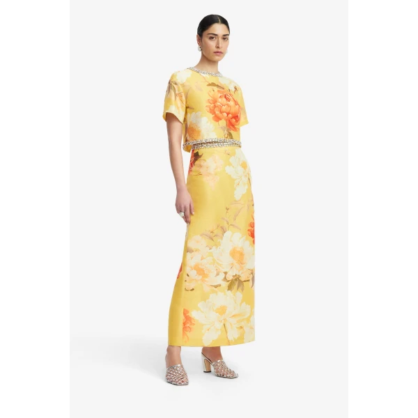 Leo Lin Indie Embellished Sleeve Top, view 4
