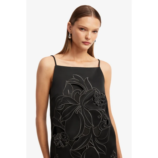 Leo Lin Leia Appliqué Mini Dress, view 6