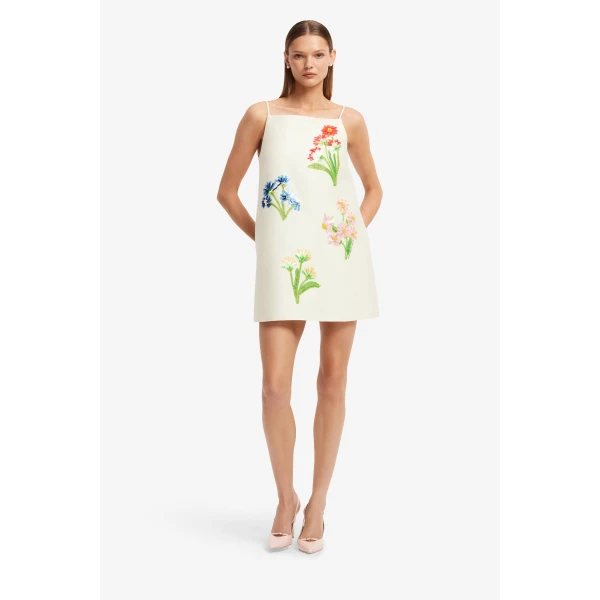 Leo Lin Leia Wool Mini Dress, view 3