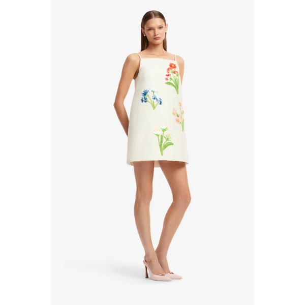 Leo Lin Leia Wool Mini Dress, view 4