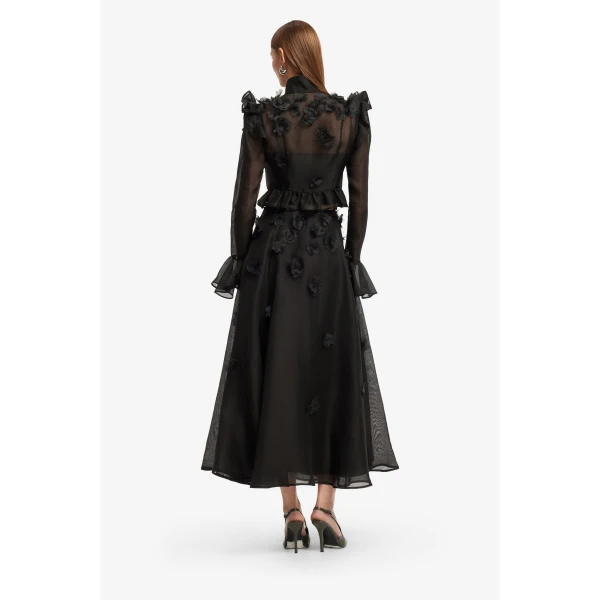 Leo Lin Leila Petal Midi Skirt, view 5