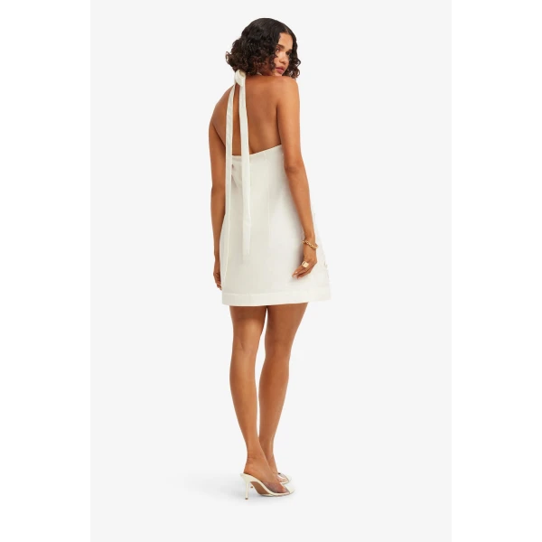Leo Lin Lola Appliqué Halterneck Mini Dress, view 5