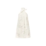 Leo Lin Lola Appliqué Halterneck Mini Dress