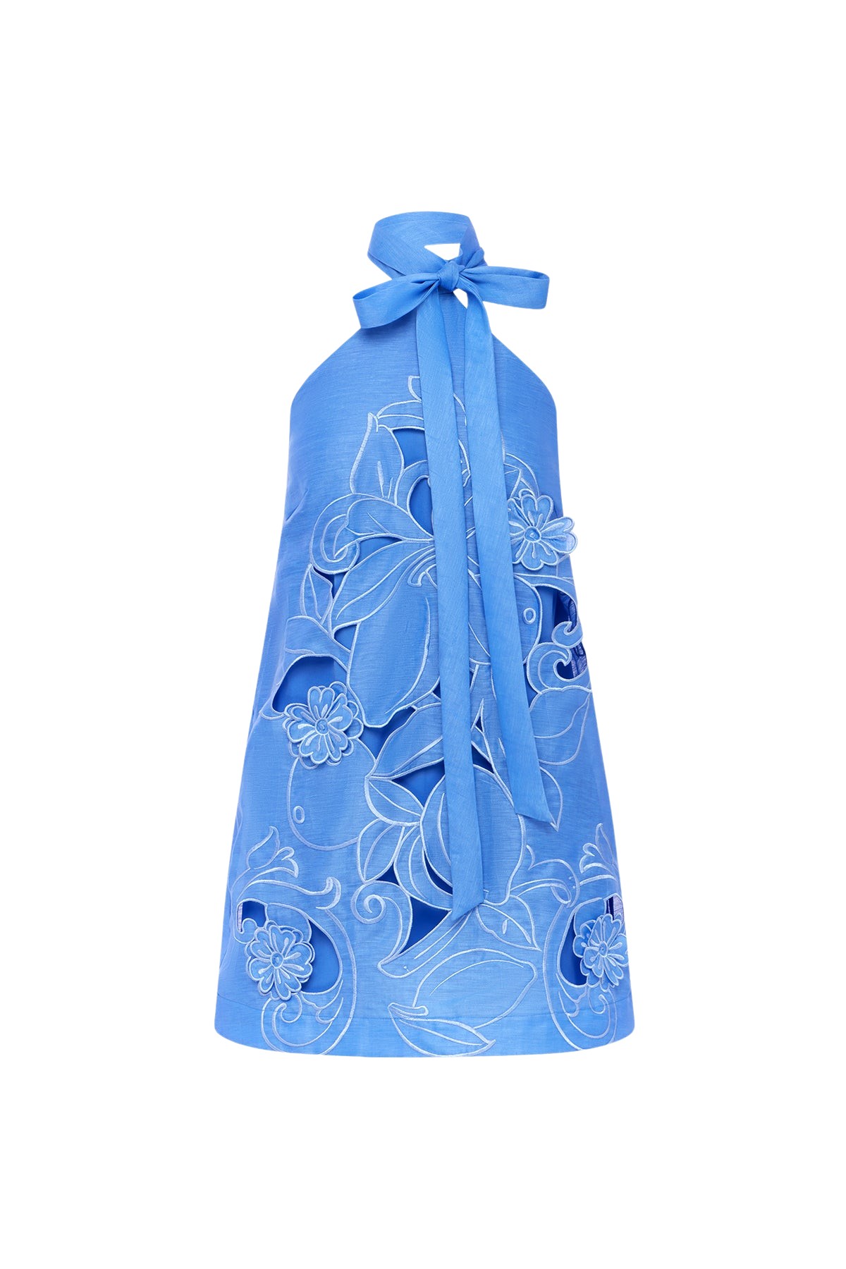 Leo Lin Lola Appliqué Halterneck Mini Dress  - Leo Lin Dress - Australian Luxury Fashion - Shop at Luxury Shoes 
