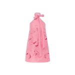 Leo Lin Lola Appliqué Halterneck Mini Dress