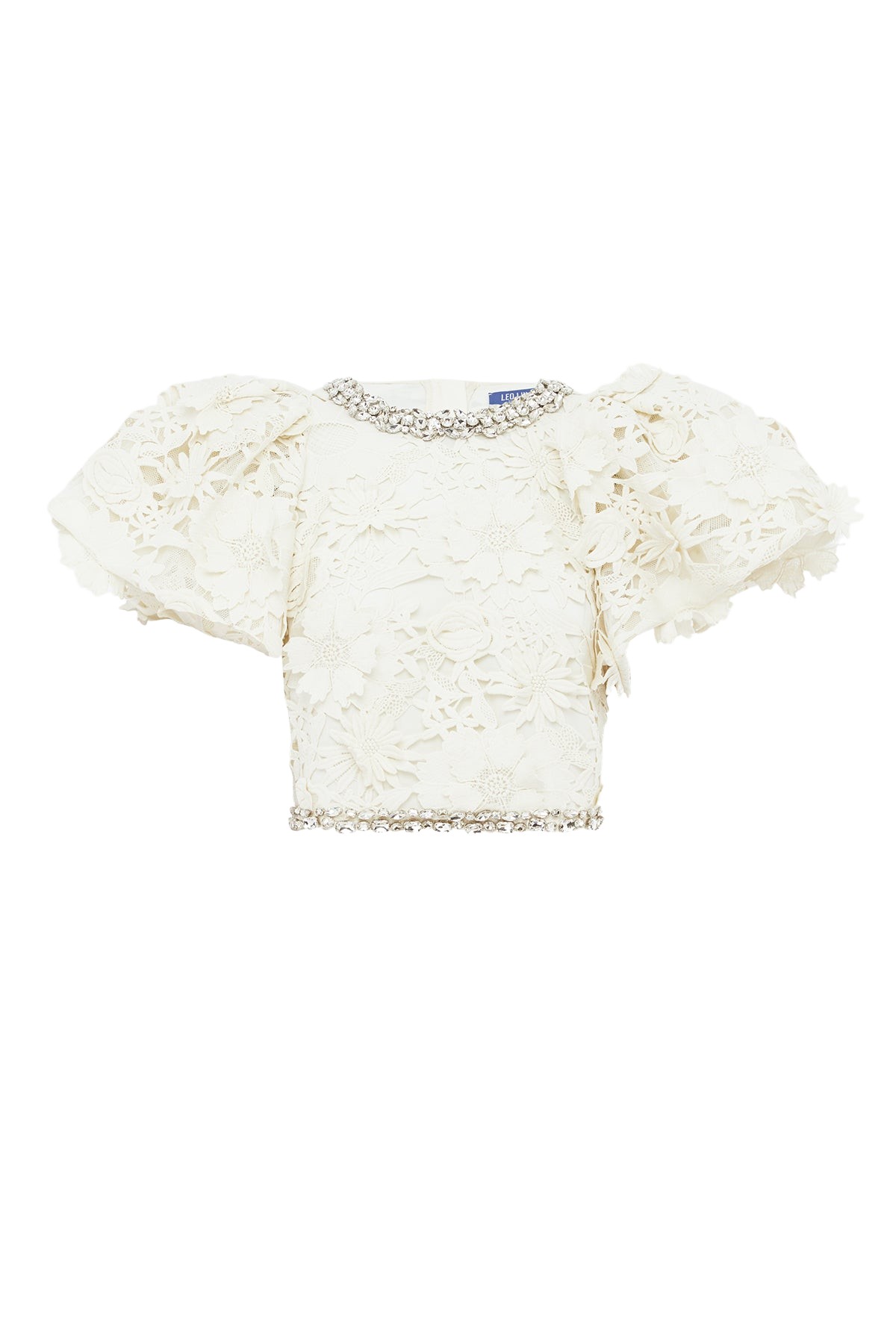 Leo Lin Lucia Embellished Lace Top