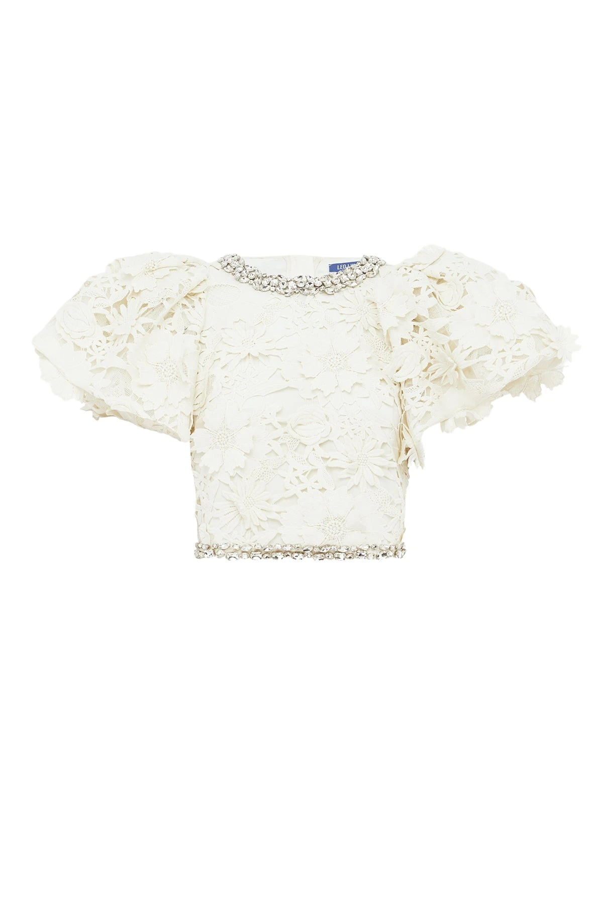 Leo Lin Lucia Embellished Lace Top
