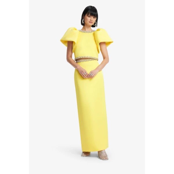 Leo Lin Kyra Embellished Maxi Skirt, view 3