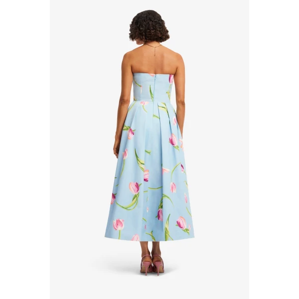Leo Lin Lynn Bustier Midi Dress, view 5