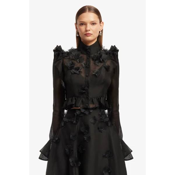 Leo Lin Maeve Petal Butterfly Long Sleeve Top, view 2