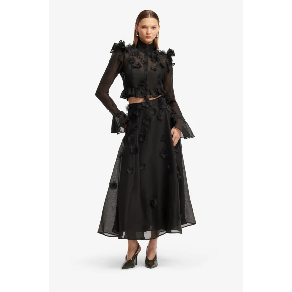 Leo Lin Maeve Petal Butterfly Long Sleeve Top, view 3