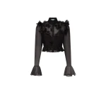 Leo Lin Maeve Petal Butterfly Long Sleeve Top