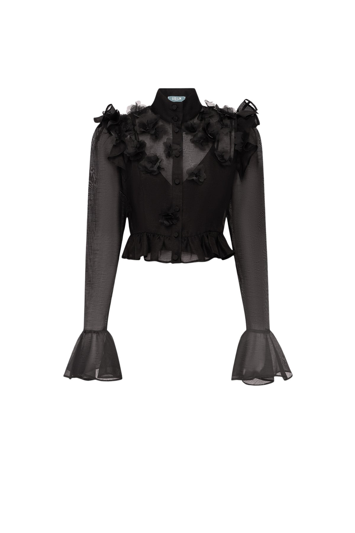 Leo Lin Maeve Petal Butterfly Long Sleeve Top