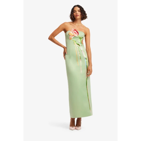 Leo Lin Marilyn Cutout Bustier Maxi Dress, view 3