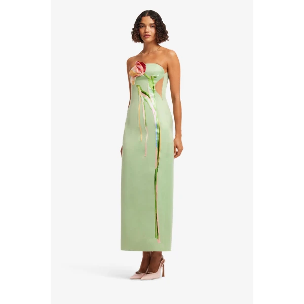 Leo Lin Marilyn Cutout Bustier Maxi Dress, view 4