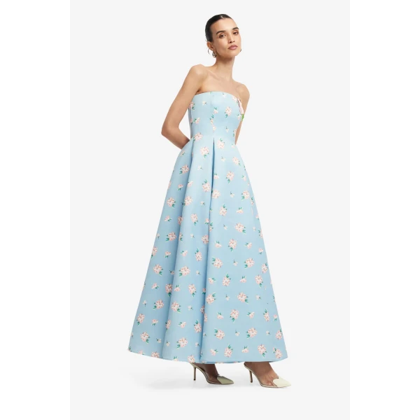 Leo Lin Nora Bustier Maxi Dress, view 4