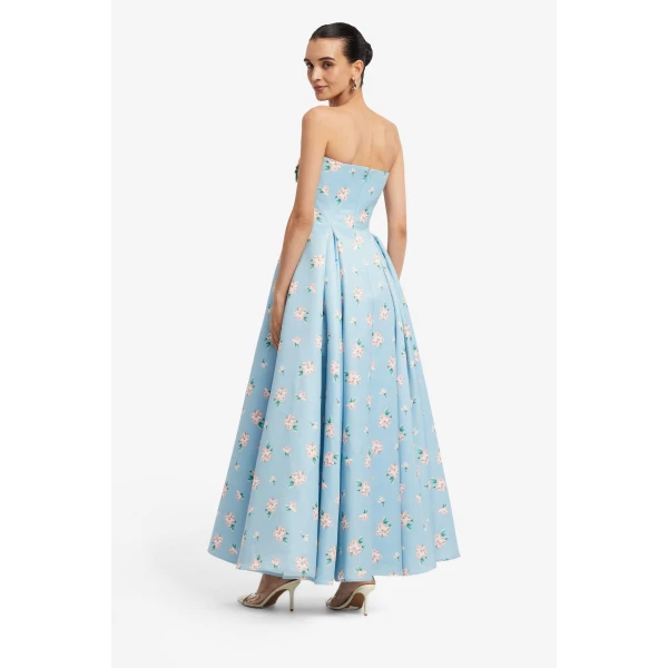 Leo Lin Nora Bustier Maxi Dress, view 5