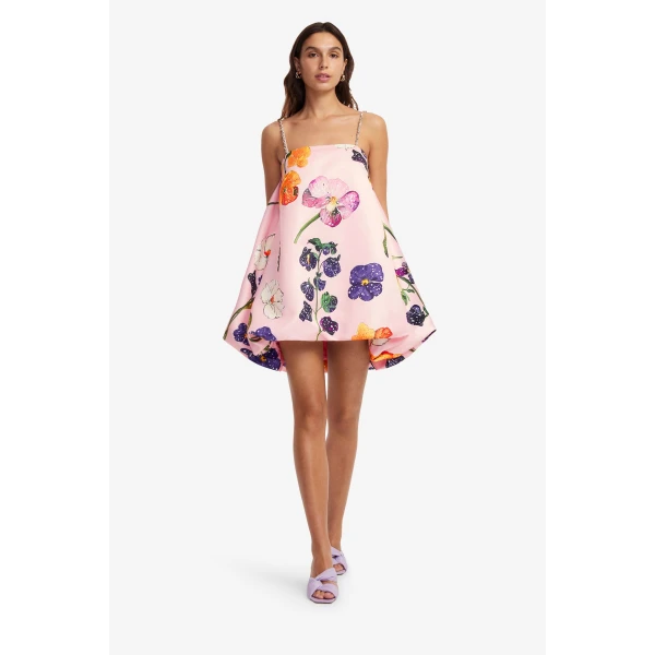 Leo Lin Patsy Embellished Puff Mini Dress, view 3