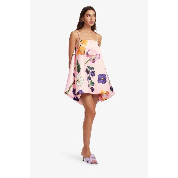 Leo Lin Patsy Embellished Puff Mini Dress, view 4