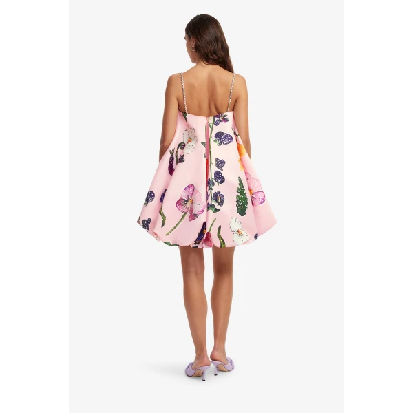 Leo Lin Patsy Embellished Puff Mini Dress, view 5
