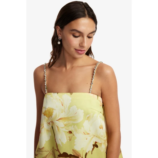 Leo Lin Patsy Embellished Puff Mini Dress, view 6