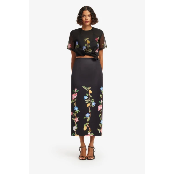 Leo Lin Quinn Midi Skirt, view 2