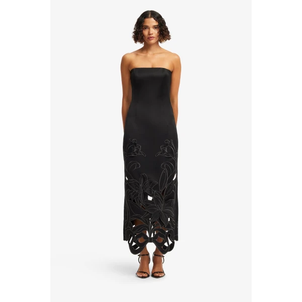 Leo Lin Rayna Appliqué Bustier Maxi Dress, view 2