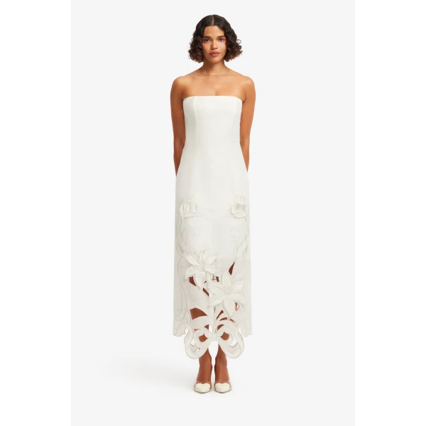 Leo Lin Rayna Appliqué Bustier Maxi Dress, view 2