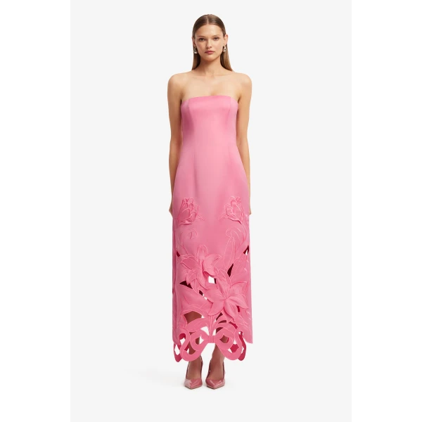 Leo Lin Rayna Appliqué Bustier Maxi Dress, view 2