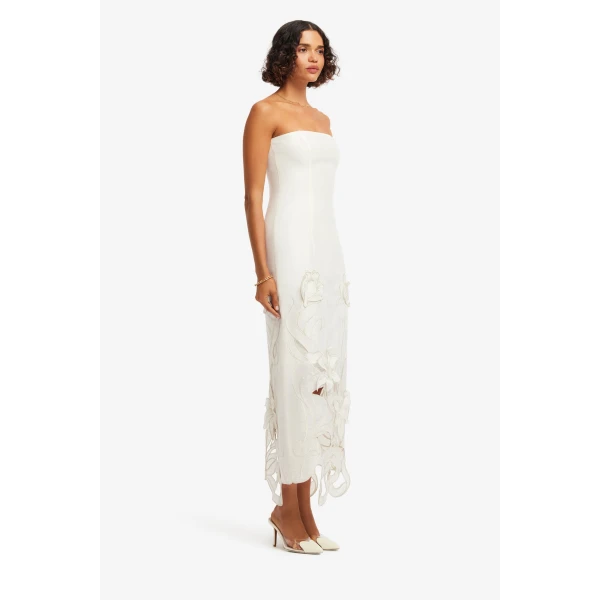 Leo Lin Rayna Appliqué Bustier Maxi Dress, view 4