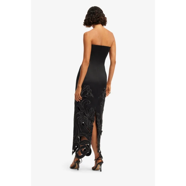 Leo Lin Rayna Appliqué Bustier Maxi Dress, view 5