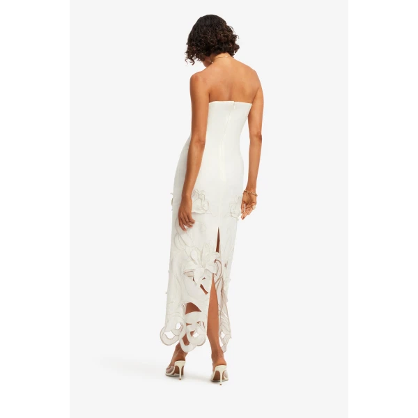 Leo Lin Rayna Appliqué Bustier Maxi Dress, view 5