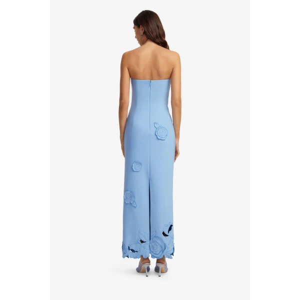 Leo Lin Rayna Appliqué Bustier Maxi Dress, view 5