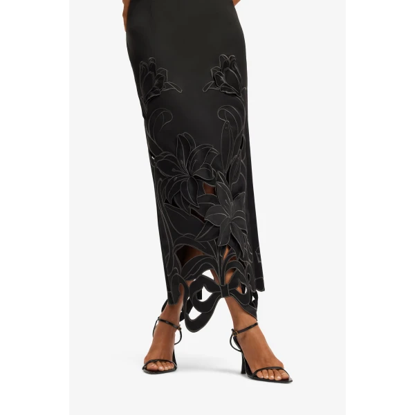 Leo Lin Rayna Appliqué Bustier Maxi Dress, view 6