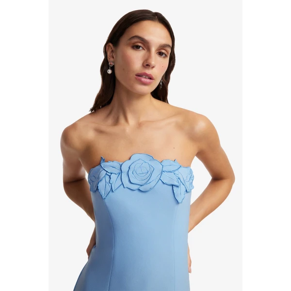 Leo Lin Rayna Appliqué Bustier Maxi Dress, view 6