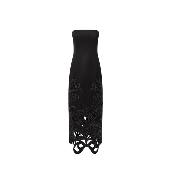 Leo Lin Rayna Appliqué Bustier Maxi Dress  - Leo Lin Dress - Australian Luxury Fashion - Shop at Luxury Shoes 
