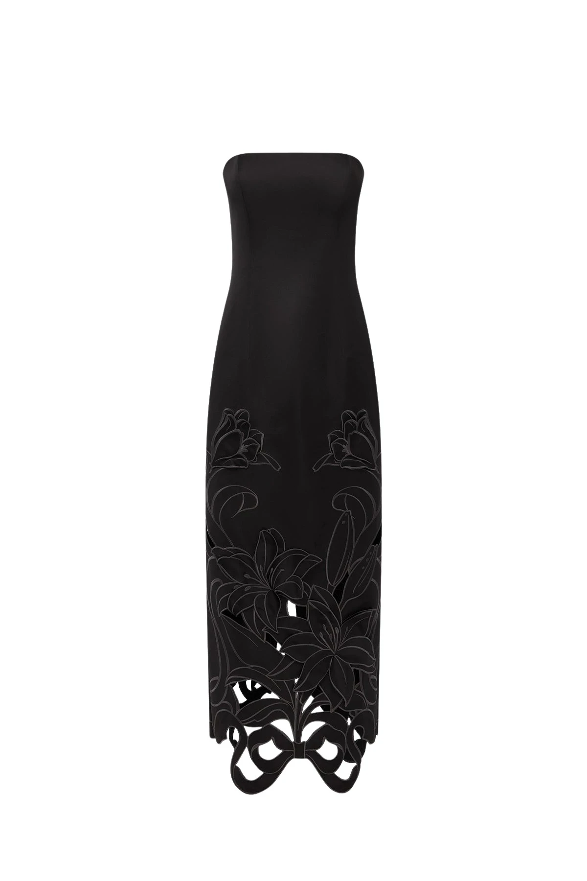 Leo Lin Rayna Appliqué Bustier Maxi Dress