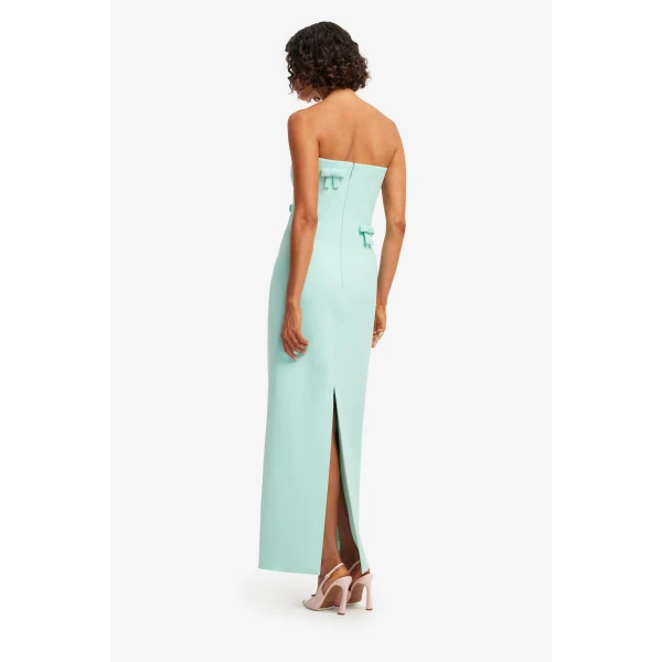 Leo Lin Rayna Bow Bustier Maxi Dress, view 5