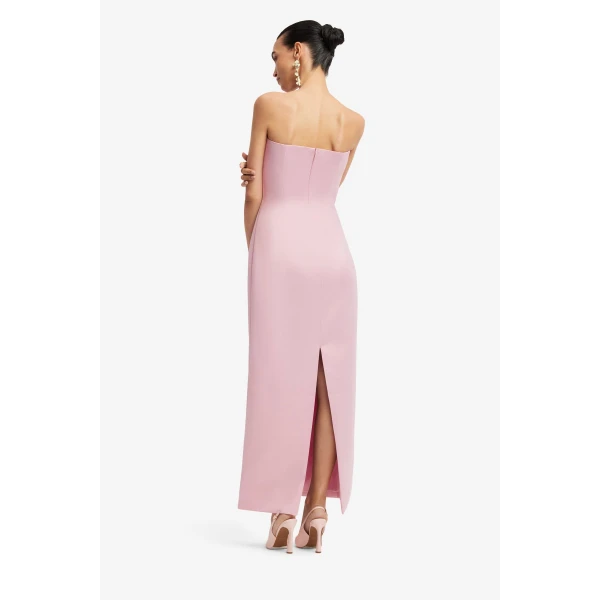 Leo Lin Rayna Embroidered Bustier Maxi Dress, view 5