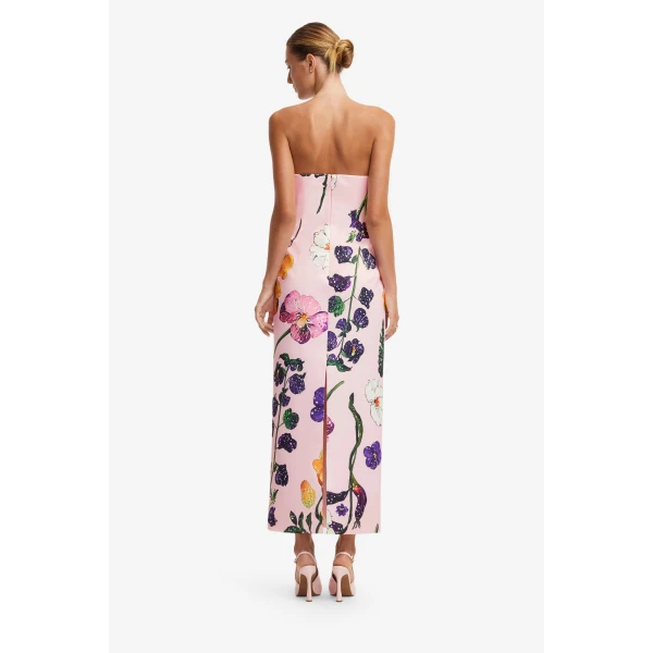 Leo Lin Rayna Printed Bustier Maxi Dress, view 5