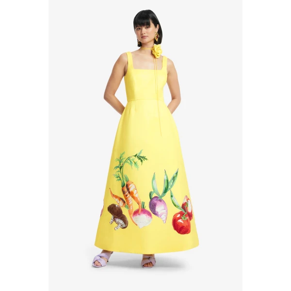 Leo Lin Rianne Appliqué Maxi Dress, view 3