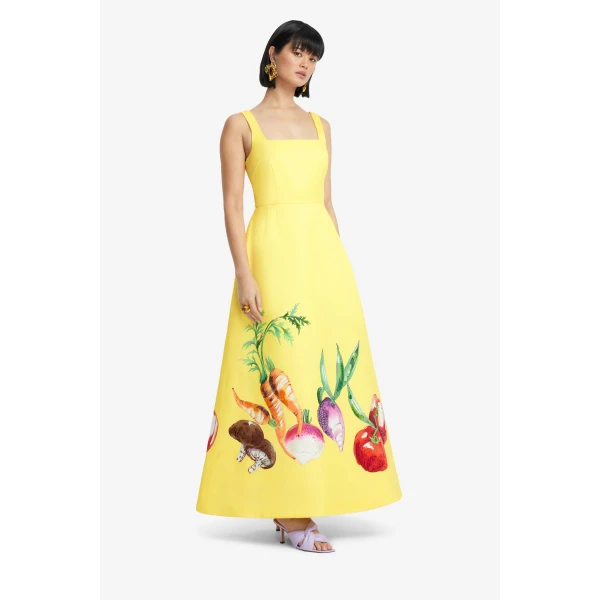 Leo Lin Rianne Appliqué Maxi Dress, view 4