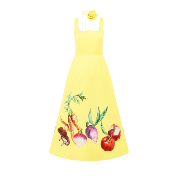 Leo Lin Rianne Appliqué Maxi Dress