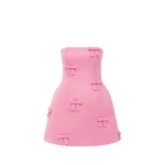 Leo Lin Roselle Bow Mini Dress