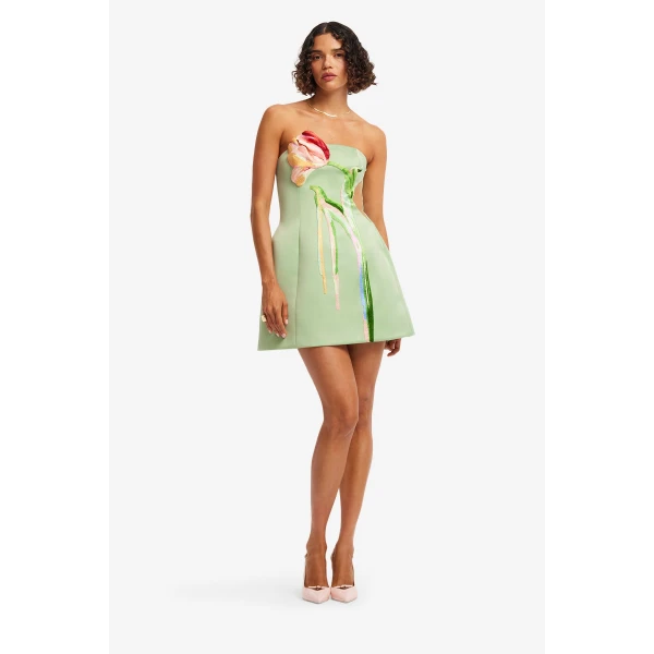 Leo Lin Roselle Cutout Bustier Mini Dress, view 3