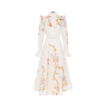 Leo Lin Selina Butterfly Sleeve Midi Dress